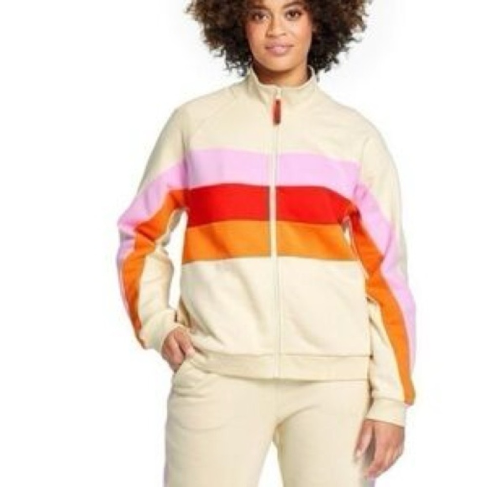 cream-colored track jacket large LEGO Collection x Target